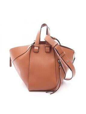 Loewe Handbag Hammock Small 2-Way Tan Leather